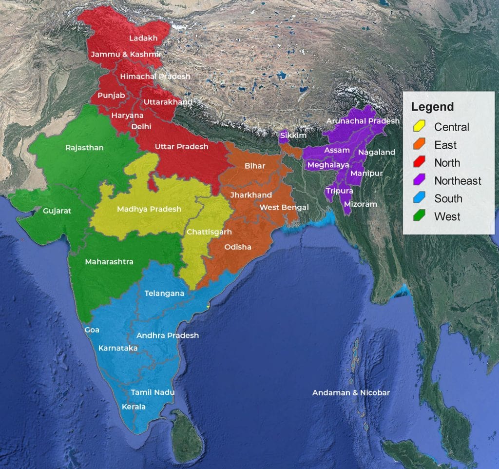 India Birding Regions